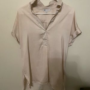 Silk beige dress shirt